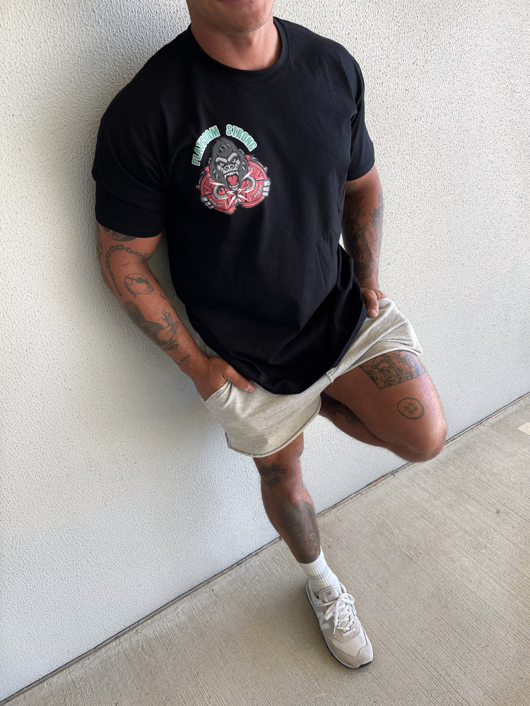 Black Unisex Printed Tee