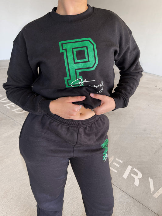 Black ‘P Strong’ Crewneck Jumper